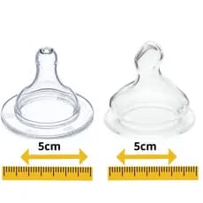 Bico Super De Mamadeira Grande Big 100% Silicone Redondo ou Ortodôntico Tamanho 2