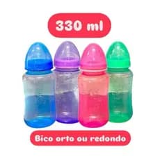 Mamadeira Gorduchinha 330 ml Ortodontico ou Redondo (4567)