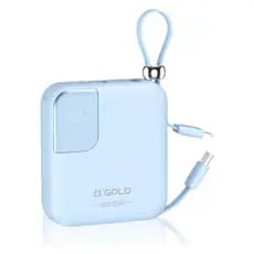 Carregador Portátil A’Gold BTE-48A Power Bank 10.000mah Universal Display Cor Laranja Preto