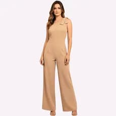 Macacão Feminino Alfaiataria Pantalona Elegante MIIX_&_ SHOPPING