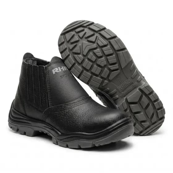 Bota Botina Segurança Rhino Bico Pvc EPI Bidensidade