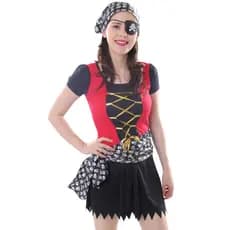 Fantasia Pirata Feminina Adulta Carnaval