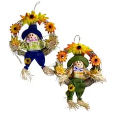 Kit Com 2 Espantalhos Na Guirlanda Festa Junina