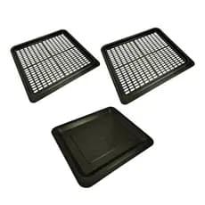 Kit 2 grelhas + 1 bandeja antiaderente air fryer Philco Pfr2200p E Britania Bfr2100p Bfr2300p Bfr2150rs