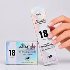 Kit Gel de Modelagem Refil + Pote Branco 18 - 15ml Real Love - Gel De Alongamento - Gel Construtor
