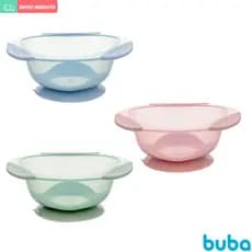 Pratinho Fundo Bowl Com Ventosa Buba BLW Bebê Alimentação