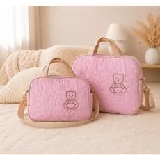 Kit Bolsa Maternidade Menina Menino Cores Economica