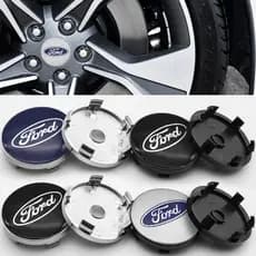 Ford 60mm 4 Pcs Substituição Tampa Do Centro De Pneus Roda Emblema Logotipo Carro Decoração Para MK Fiesta Foco Mondeo Kuga explorer Mustang F-150 ESCORT
