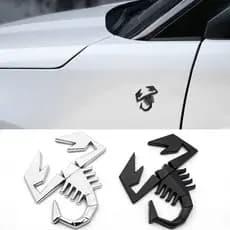 Alloy Novo Adesivo De Proteção 3D Em Forma De Escorpião Crachá Emblema Traseiro Para FIAT ABARTH TC Boano Simca Berlinetta Alfa Romeo