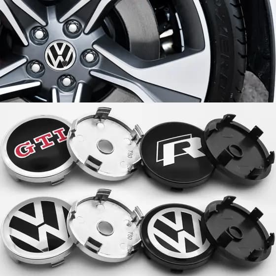 Volkswagen 4pcs 60mm Carro Modificação Hub Capa Centro Para BORA Golf Polo Passat Sagitar Santana Lavida Lamando Tharu Acessórios Carros