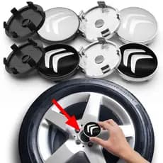 Citroen 4pcs/1set 60mm Tampa Central Do Cubo Acessórios De Roda Carro Para C1 C3 C5 C6 C4Cactus C4PICASSO Berlingo