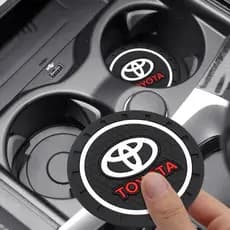 Toyota coaster Carro Moda Decorativa Copo De Água slot Tapete De silicone Para Camry Highlander Avalon COROLLA YARIS-L LEVIN