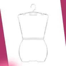 kit cabide silhueta em acrílico para lojas 50 unidades