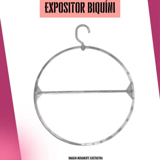 Kit Cabide Redondo Giratorio Transparente Para Biquini Calcinha Conjunto Sutiã 5 unidades