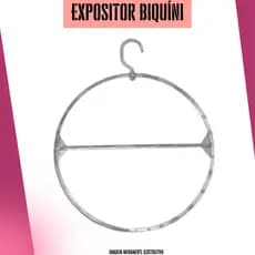 Kit Cabide Redondo Giratorio Transparente Para Biquini Calcinha Conjunto Sutiã 5 unidades