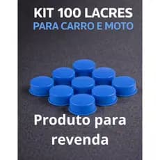 Kit Com 100 Lacres Para Parafuso De Placa Universal Proteção Carro Moto