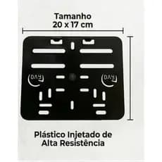 Suporte de Placa Para Moto Proteção Plástico Injetado