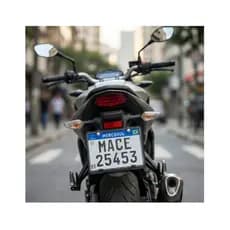 Kit com 10 suporte De Moto Para Placa Padrão Mercosul Plastico Injetado