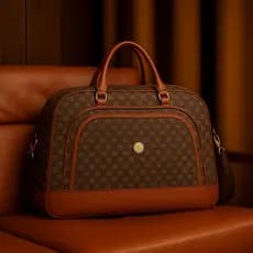 Bolsa De Viagem Mala Detalhada Material Têxtil Ótima E Espaçosa