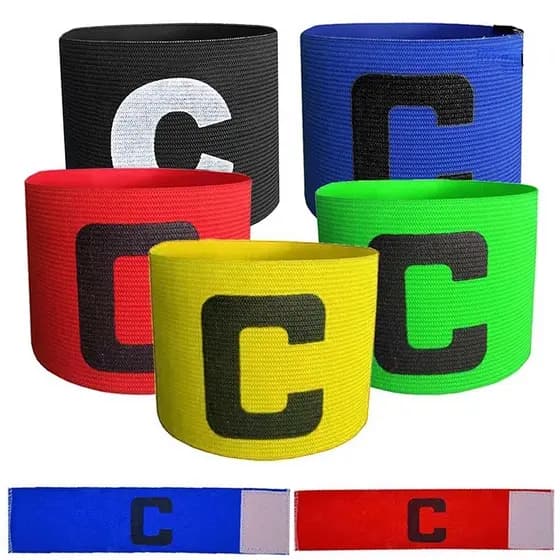 LUC Faixa De Futebol Ajustável Fluorescente De Capitão/Braçadeira