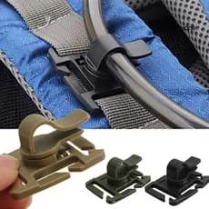 (LUC) 2 Peças Mochila Com Tubo Rotativo E Clipe Para Hidratação De Água/Piquenique