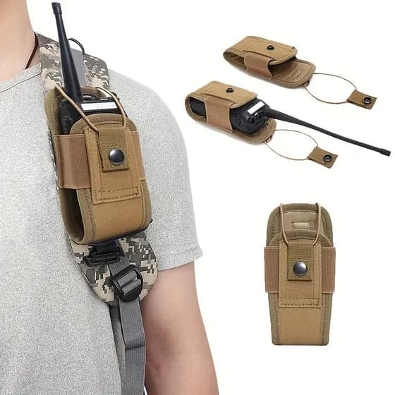 LUC Bolsa De Rádio Molle Durável Para Escalada E-Estojo De Segurança walkie-talkie Comunicação Mãos-Livres