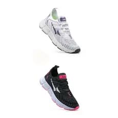 Kit 2 Pares Tenis Feminino Esportivo Academia Look Shoes