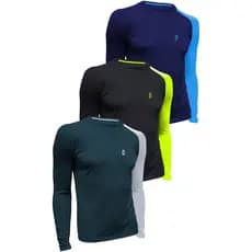 Camiseta Raglan Com Proteção UV 50+ Segunda Pele Térmica Manga Longa Tecido Termodry