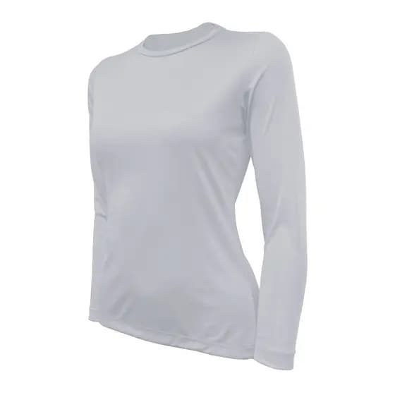 Camiseta Feminina Skube Com Proteção UV 50+ Dry Fit Segunda Pele Térmica Tecido Termodry Manga Longa