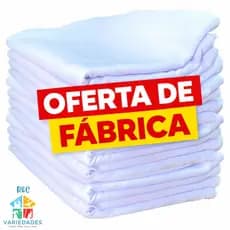10 PANOS de Prato PÉ DE GALINHA BRANCO LISO Grosso Alvejado Legitimo 10 UNIDADES 41 x 66