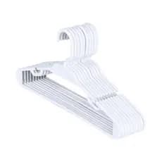 Kit 50 Cabides Infantil Bebê Branco 5,5mm para Roupas Criança Organizador Armário