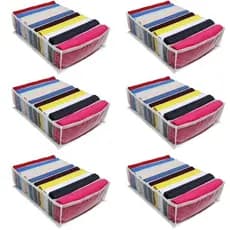 Kit 6 Colmeias Organizadoras G 34x26x10 Gaveta Organizador Camiseta Calça Legging Sutiã Roupa