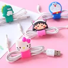1pc Cabo Bonito Enrollador De Cabo De Telefone Clipe Fio De Cabo Organizador Linha De Dados Protetor