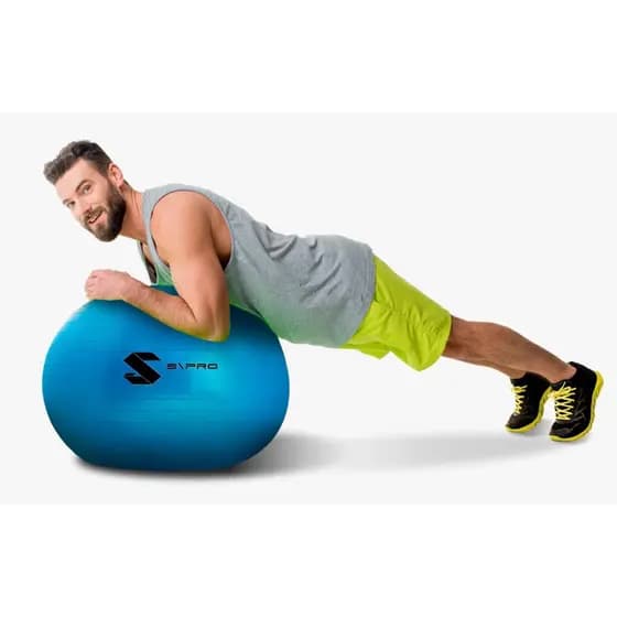 Bola Suíça Fitball Pilates Yoga 65 cm  com inflador - Super Premium 300 kg - Ante estouro