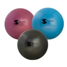 Bola Suíça Pilates Fitball 65 cm - Kit com 3 bolas - 200 kg - Ante estouro - Produzida no Brasil