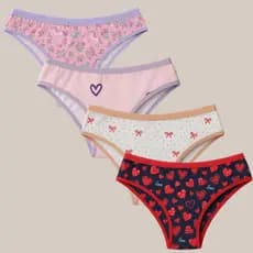 Kit 10 Calcinhas Tanga Elastico Exposto Cotton Algodão