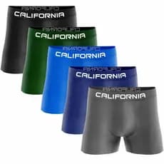 Kit 5 Cuecas Plus Size Masculino Algodão Extra Grande GG1 GG2 GG3