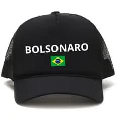 Boné Aba Curva Reforçado Bolsonaro Brasil Diversas cores Tam Único