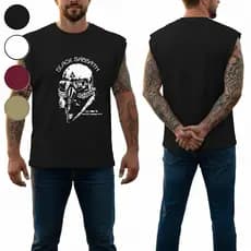Camiseta Regata Machão Oversized Plus Size Algodão Premium Confortável G1 ao G5 Black Sabbath