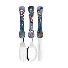 Kit Talher Infantil Menino 3 Peças Inox Simonaggio