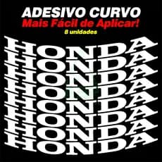 Adesivo Curvo Roda Aro Moto Honda Fácil de Aplicar CG Titan Fan Start 125 150 160 300
