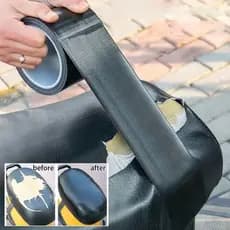 Kit De Reparo De Couro Fita Adesiva Preta Móveis Sofás Assentos Carros Cadeiras Escritório Vinil