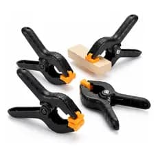 Kit 4 Grampos Sargento 3” Aperto Rápido Marcenaria Carpintaria Fixador Madeira Profissional 10cm