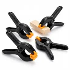 Kit 4 Grampos Sargento Aperto Rápido Marcenaria 4 Polegadas Profissional Aperto Rápido Fixação Firme Segura Facilite Col
