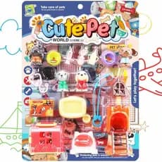 Brinquedo Pet Shop Infantil Cut Pet, Brinquedo Veterinario Infantil Mundo de Cuidados com Animais