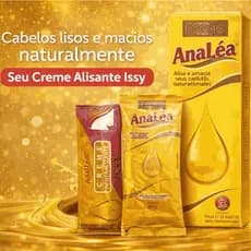 Creme Alisante Ana Lea Cabelo Liso Profissional Caixa 80G