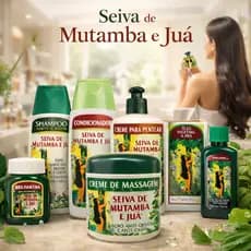 Kit Completo Jaborandi Crescimento Capilar Anti Queda Mutamba Juá Tratamento Capilar