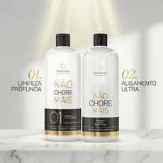 Não Chore Mais Borabella Alisante Ultra Profissional E Shampoo Antiresíduo 1 Litro Kit 02 Passos
