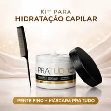 Máscara De Hidratação Borabella Cronograma Capilar Pra Tudo Pente Cabo Fino Cabelo Liso 300g