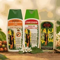 Cronograma Capilar Shampoo  Condicionador 200ml Anticaspa E Oleo Fortalecimento Seiva de Mutamba